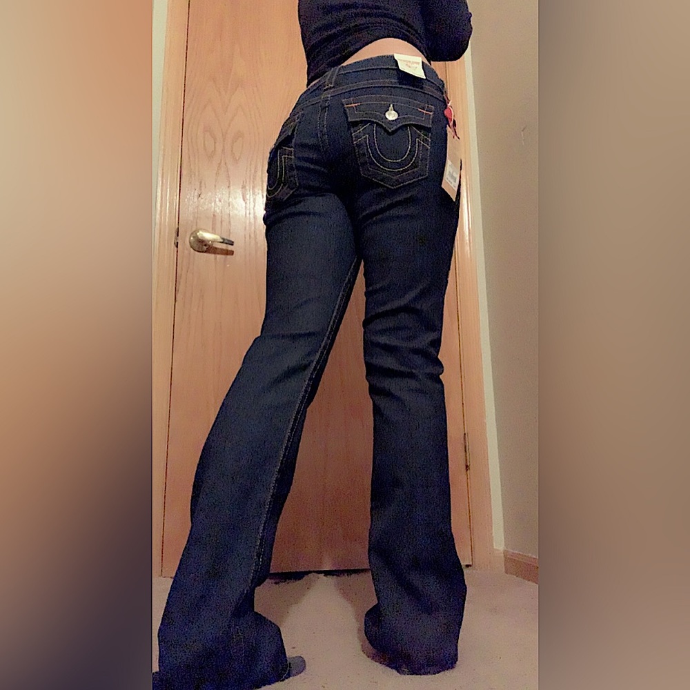 Low Waisted- Boot Cut- True Religion Jeans